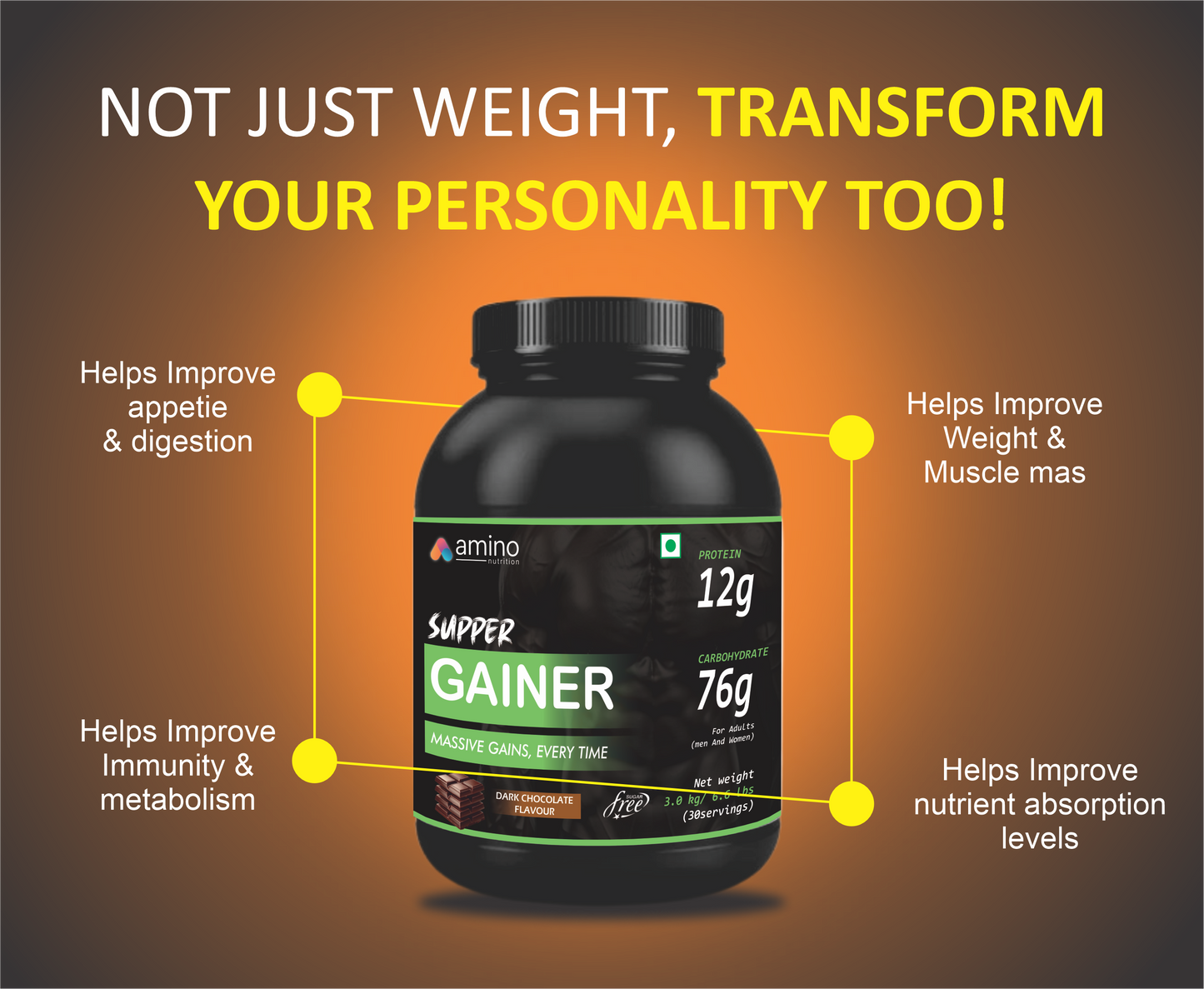 Super Gainer (Dark Chocolate Flavour)