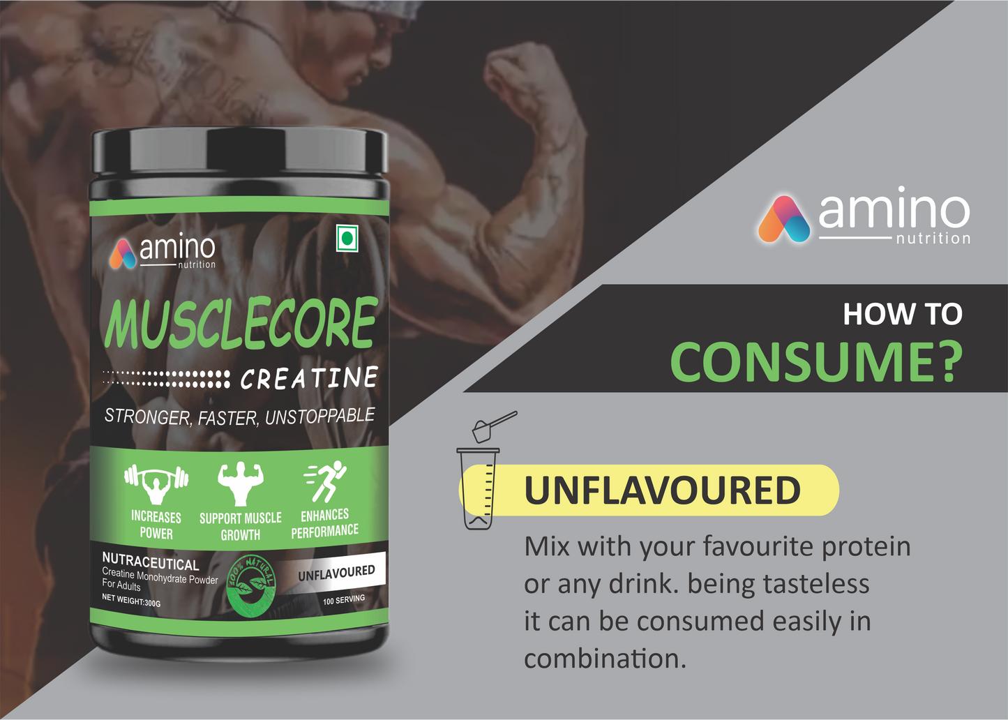 Musclecore Creatine (Unflavoured)