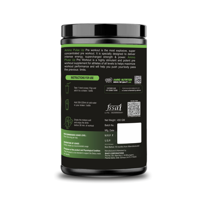 Pulse Up Pre-Workout (Orange Flavour)