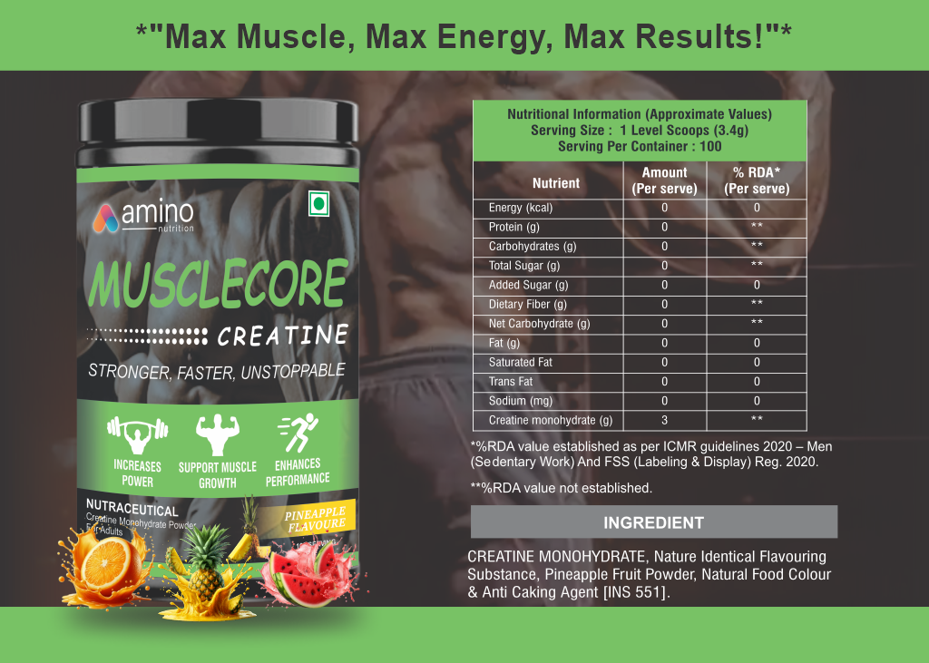Musclecore Creatine (Watermelon flavour)
